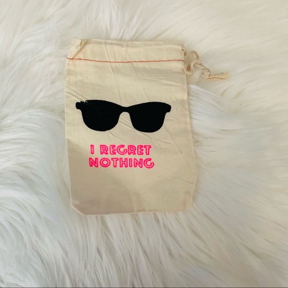 Accessories - I regret nothing canvas sunglasses pouch